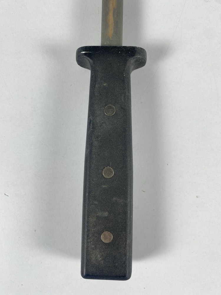 14.5” Honing Rod Sharpening Solid Metal Handle Used