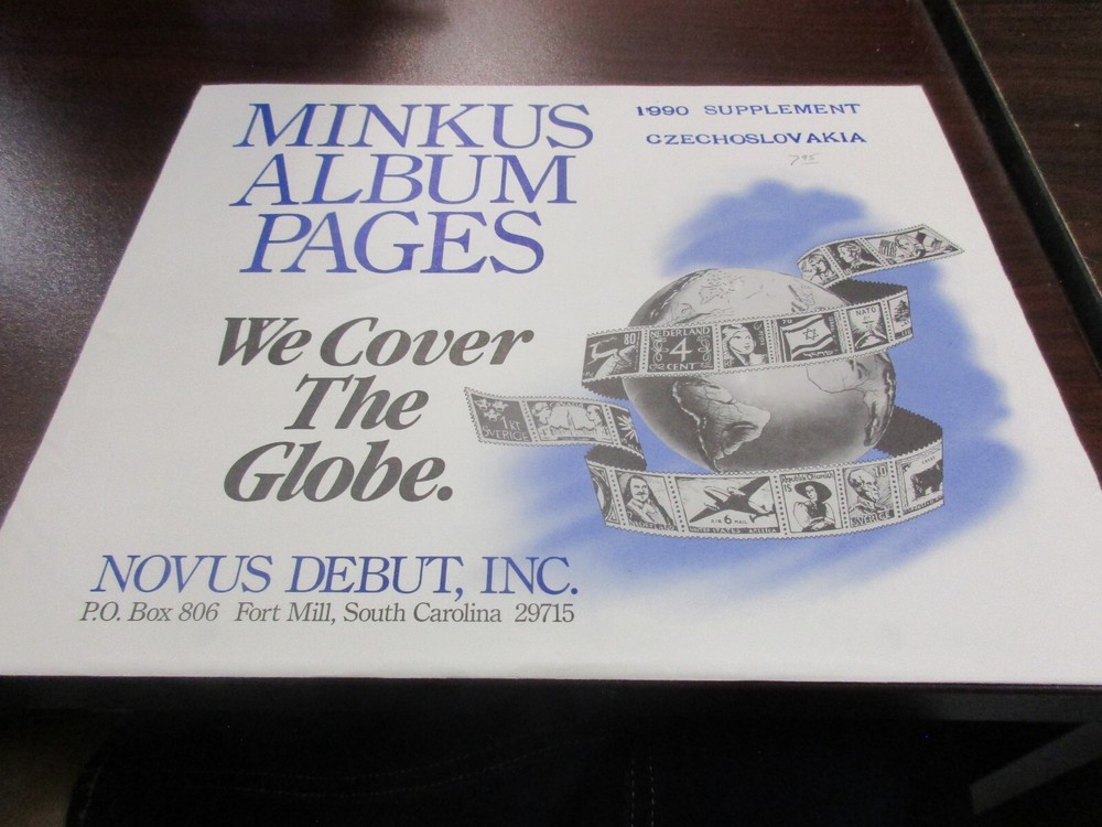 "MINKUS" 1990  SUPPLEMENT CZECHOSLOVAKIA     W/FREE SHP.