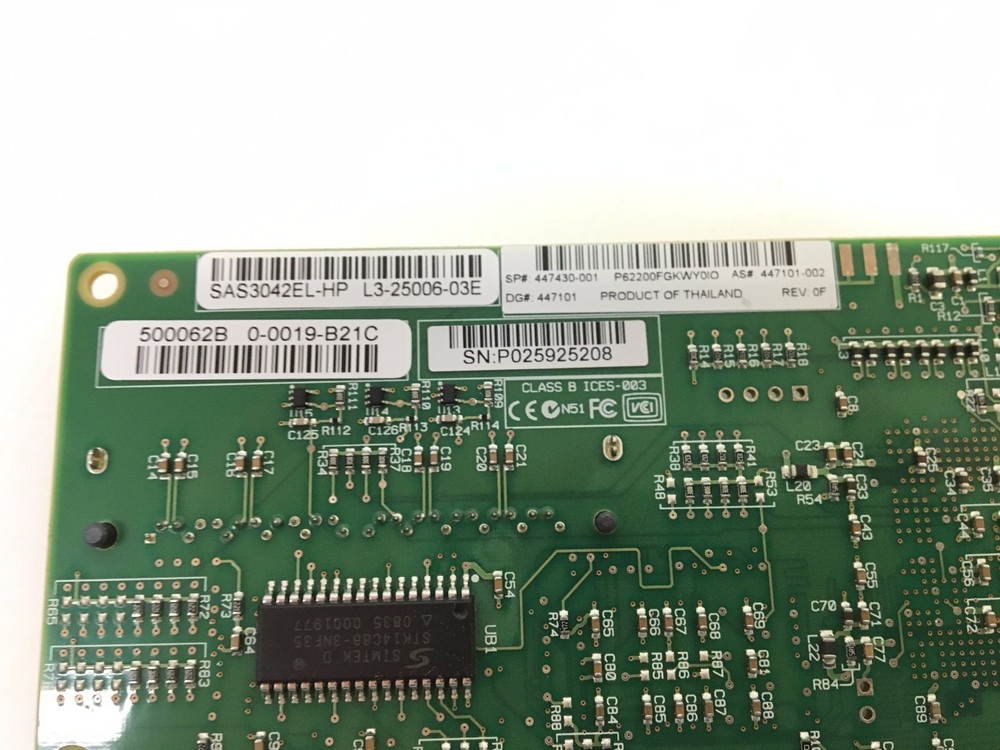 LSI Logic SAS3042EL-HP SAS RAID Card *USED