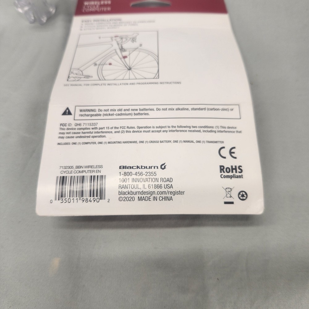 Blackburn Wireless Cycle Computer Speed Distance Timer NEW