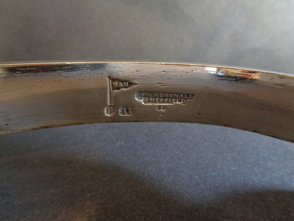 Walker & Hall Silver Plate & Crystal Serving Dish