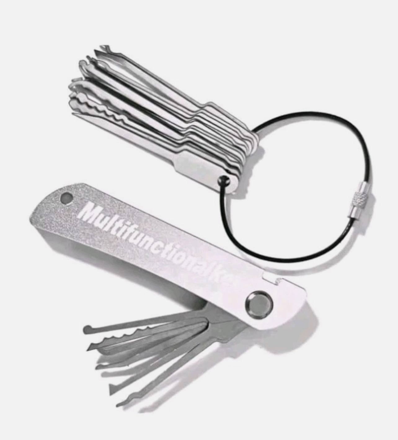 21pcs Stainless Steel Portable Key Practice Set Professional Key Door Open