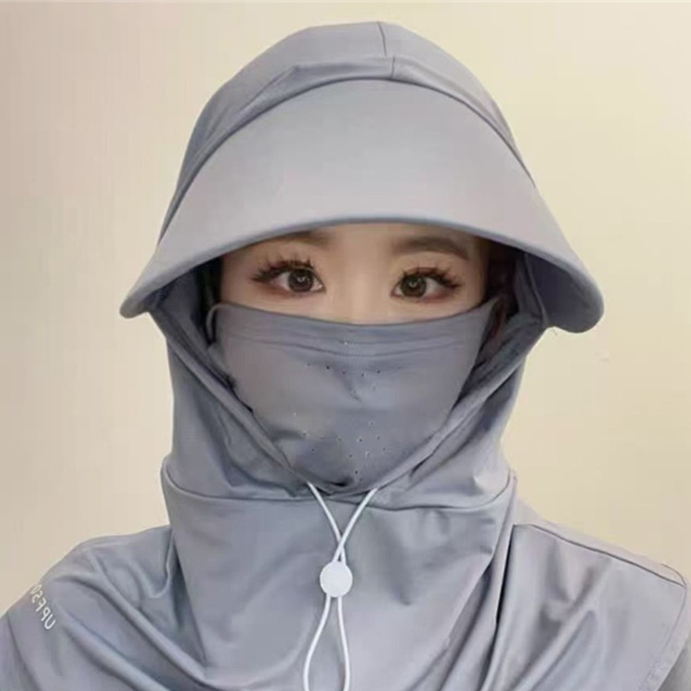 Summer Protective Sunscreen Hat with Full Face Coverage for Outdoor Use