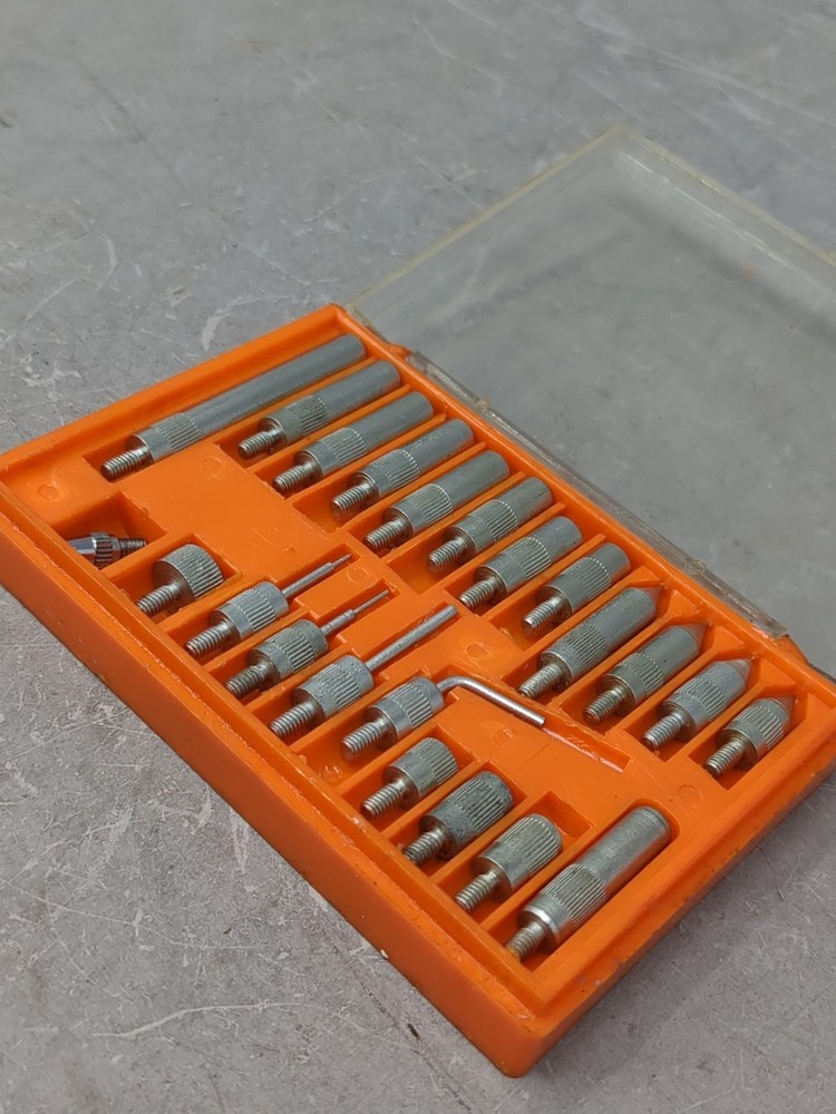 Dial Indicator Point Set 22pc Machinist Contact Probe Tips Threaded Case