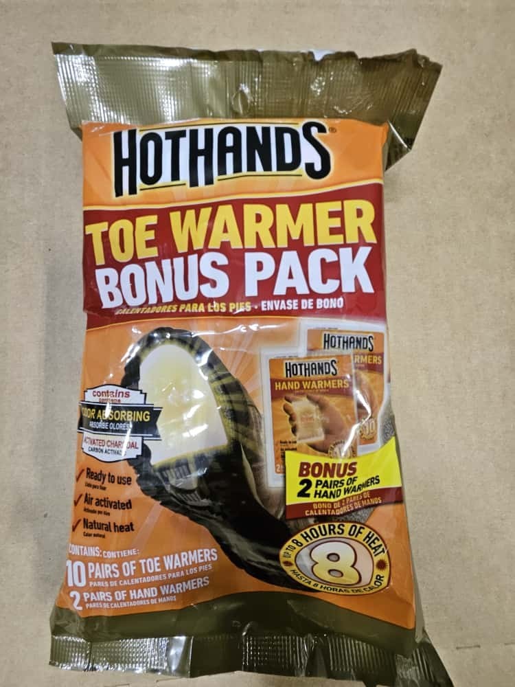 HotHands Toe Warmers (40 pairs) Bonus Pack Includes (8 Pairs) Hand warmers FREE