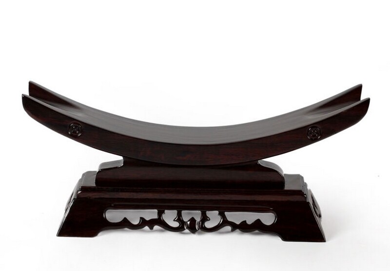 Solid Ebony Wood Samurai Sword Knife Dagger Blade Gun Holder Display Rack