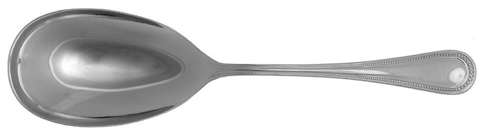 Wallace Silver Continental Bead  Serving Spoon 11250804