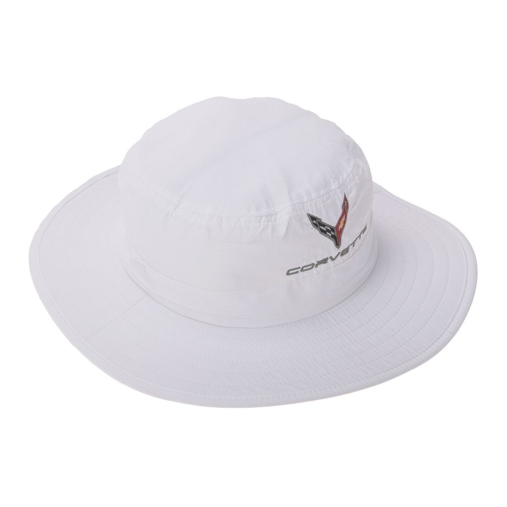 2020-2024 Corvette C8 Bucket Hat White