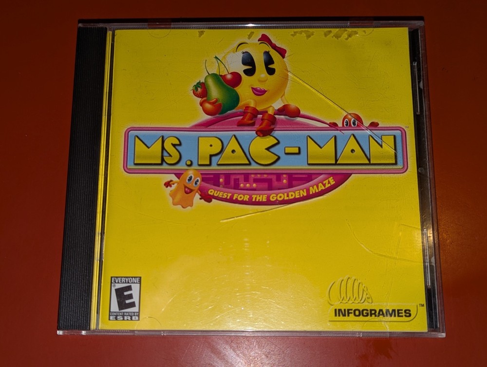 Ms. Pac-Man: Quest for the Golden Maze (Windows PC CD, 2001) Complete