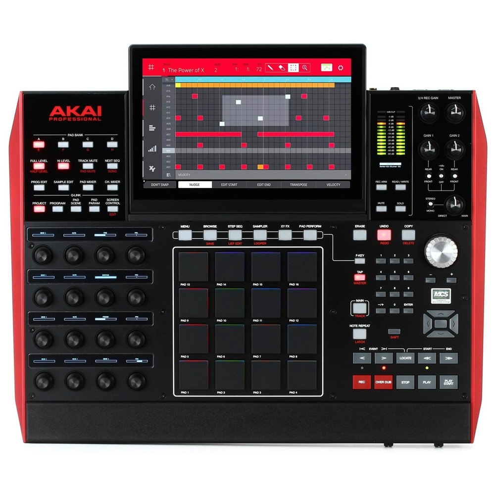 Akai MPCX Standalone Sampler Sequencer Drum Machine Touchscreen Pro