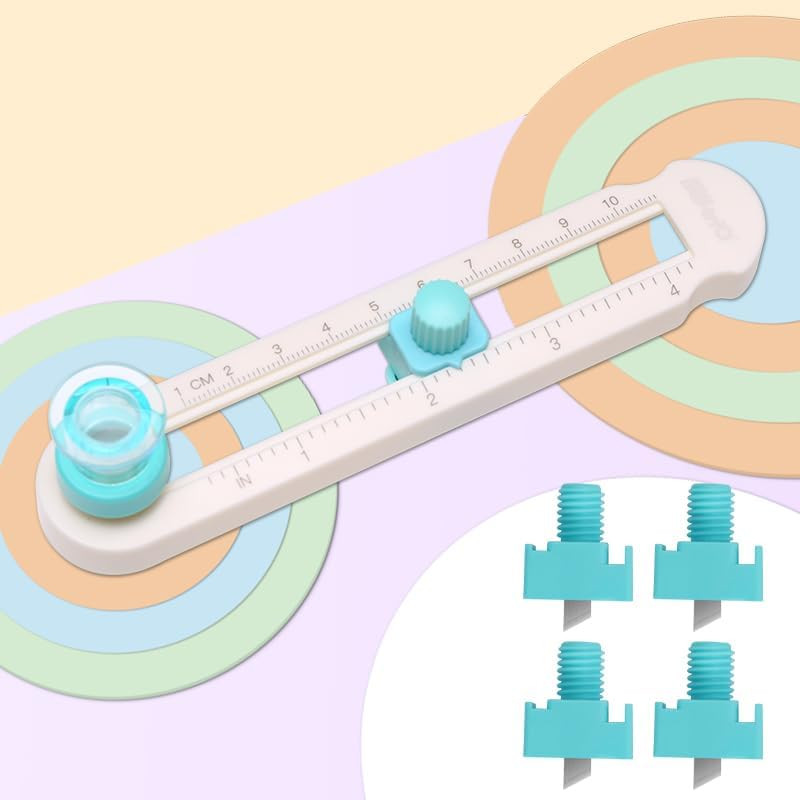 Circle Cutter,  Circle Paper Cutter with 4PCS Replacement Blades, Adjustable Any