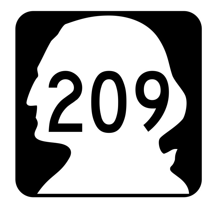 Washington State Route 209 Sticker Decal