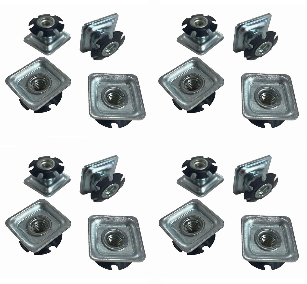 16 Pack Threaded Star Type 1"(OD) Square Tubing Insert 5/16-18 Threads S71-325