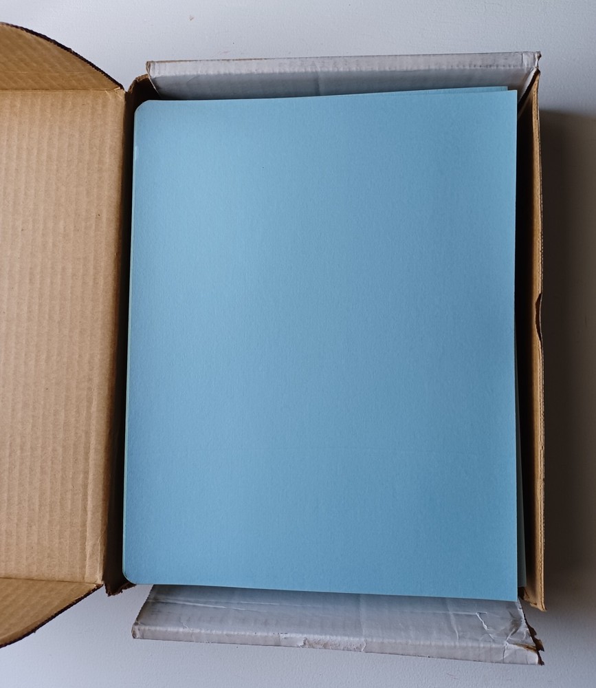 GBC Velobind Sky Blue Presentation Covers 96 Sets