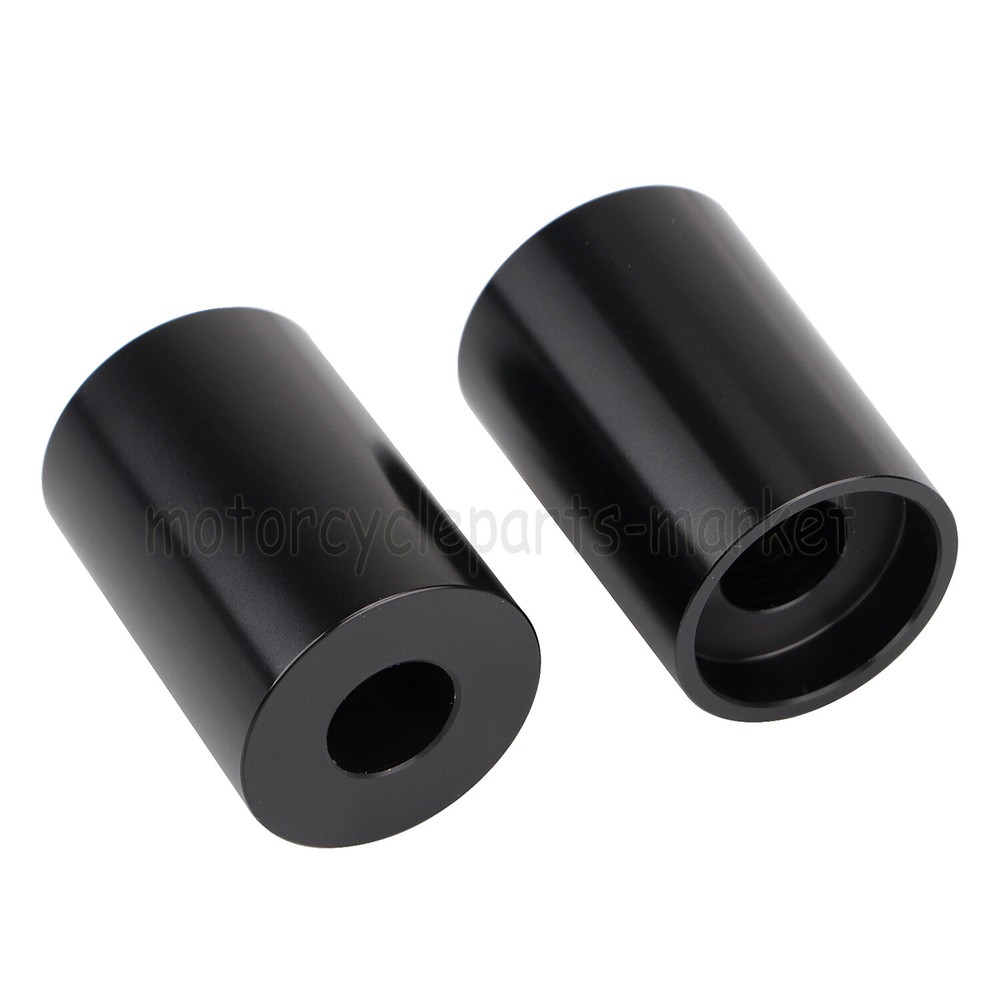 Motorcycle 1.75" Black CNC Riser Extension For Harley Dyna Softail 1" Handlebars