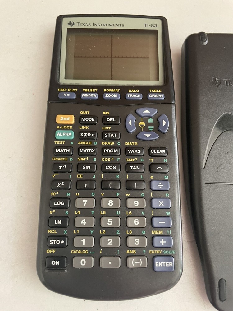 Texas Instruments TI-83 Handheld Graphing Calculator Tested Working