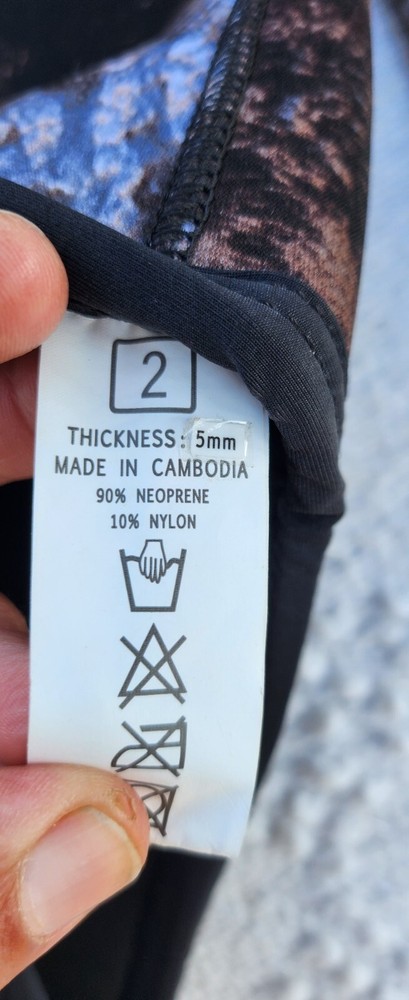 Omer 5mm Diving Jacket Master Team Mix 3D Bifo Size 2