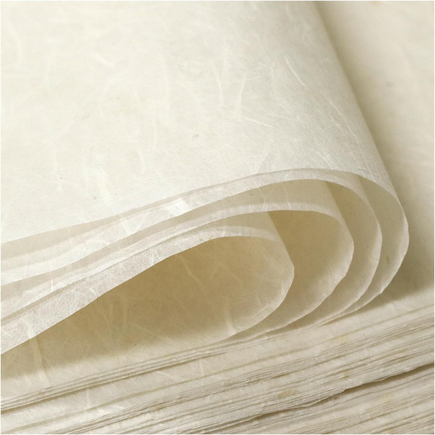 100 Sheets A4 Mulberry Paper Sheets Natural Fiber Rice Papers,8.3x11.7in Natu...
