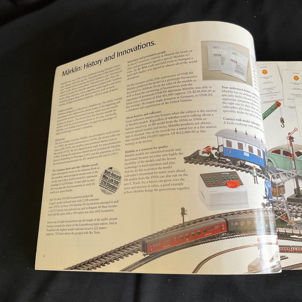 1997/98 E Complete Program MARKLIN HO TRAIN CATALOG & PRICE GUIDE - Good Cond.