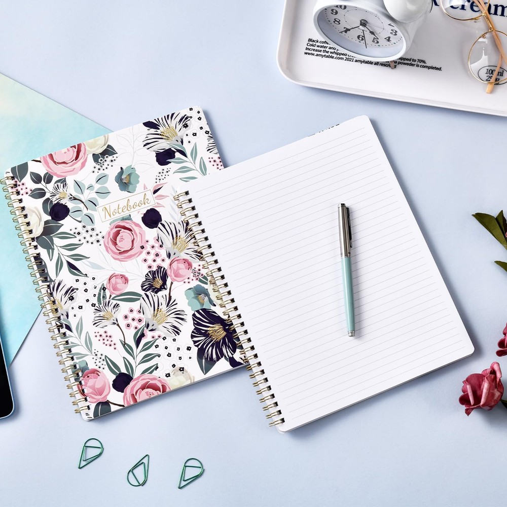 Spiral Notebook - Notebooks Spiral Bound, 8.5" * 11", Journal Notebook with