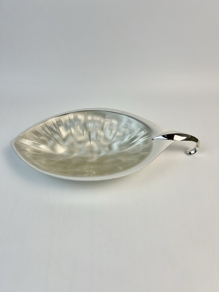 VTG WMF IKORA  Modern Silverplate  Leaf Design Bowl Dish  Resistant 50's