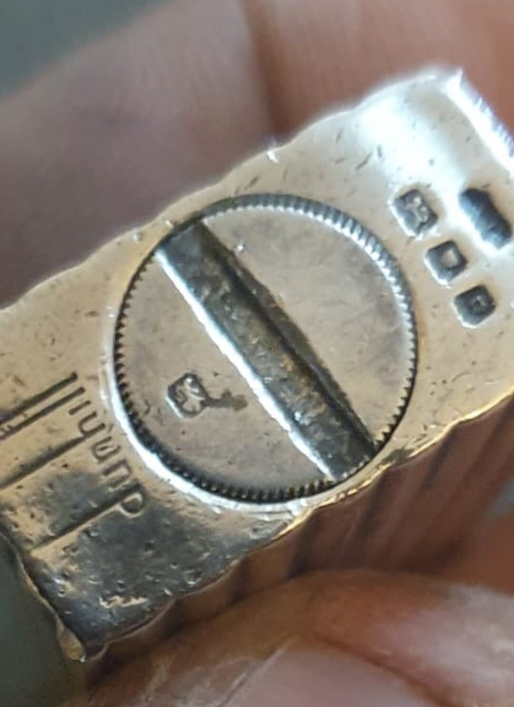 Dunhill Solid Sterling Silver Rollboy Petrol Lighter