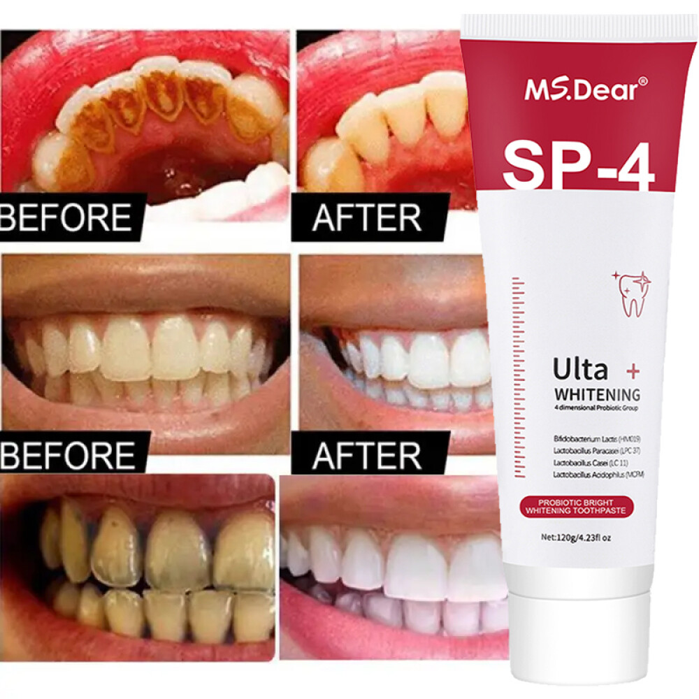 Sp-4 Probiotic Brightening Toothpaste, Deep Cleaning Care Whitening Toothpaste