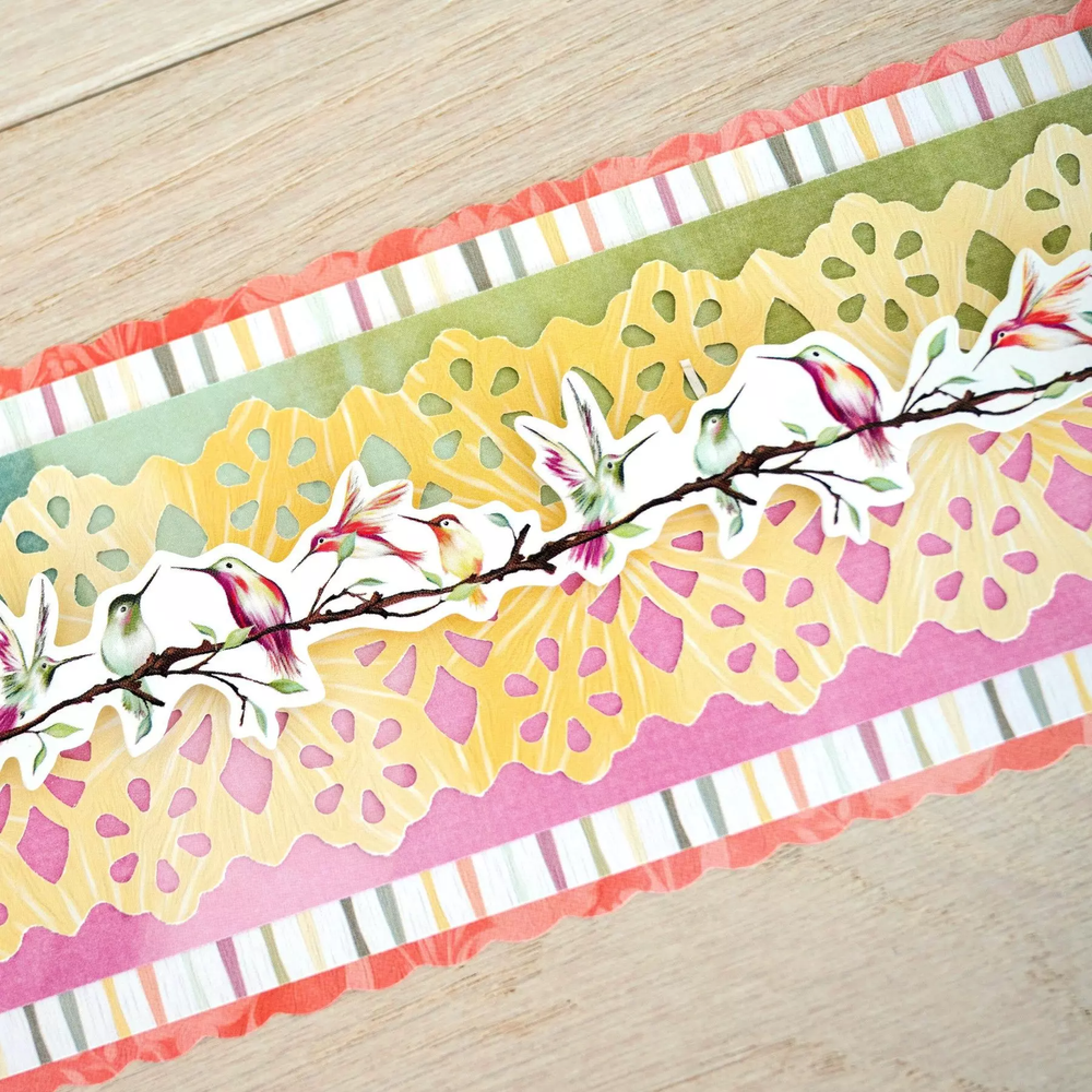 Creative Memories Floral Peaks Border Punch