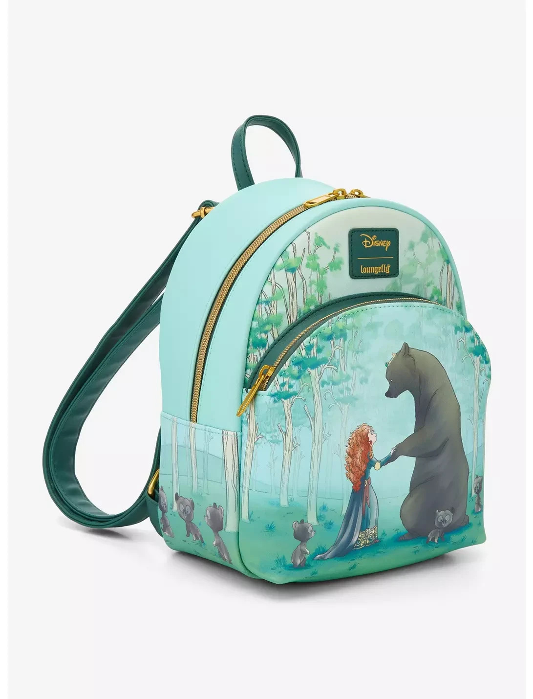 Loungefly Disney Pixar Brave Merida Bears Mini Backpack - forest scene NEW