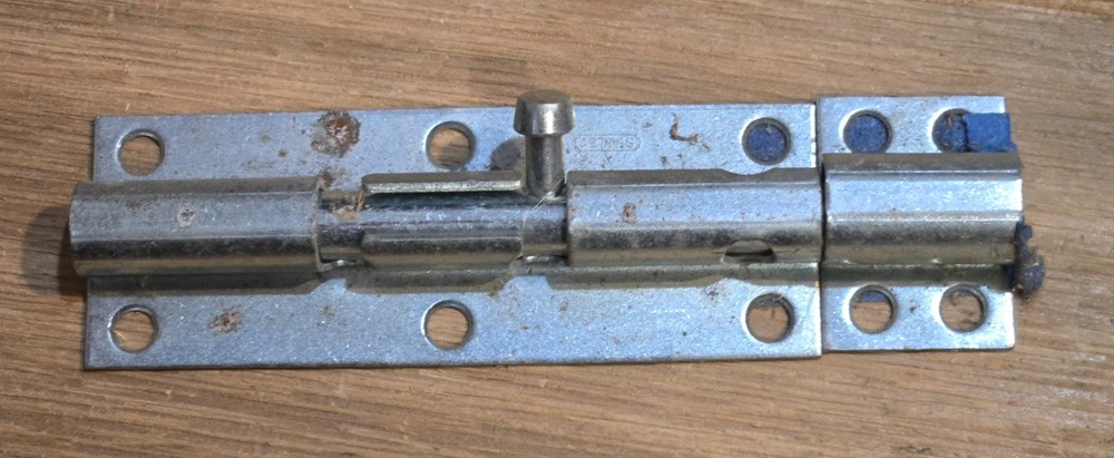 6" Heavy Barrel Bolt Zinc Plated