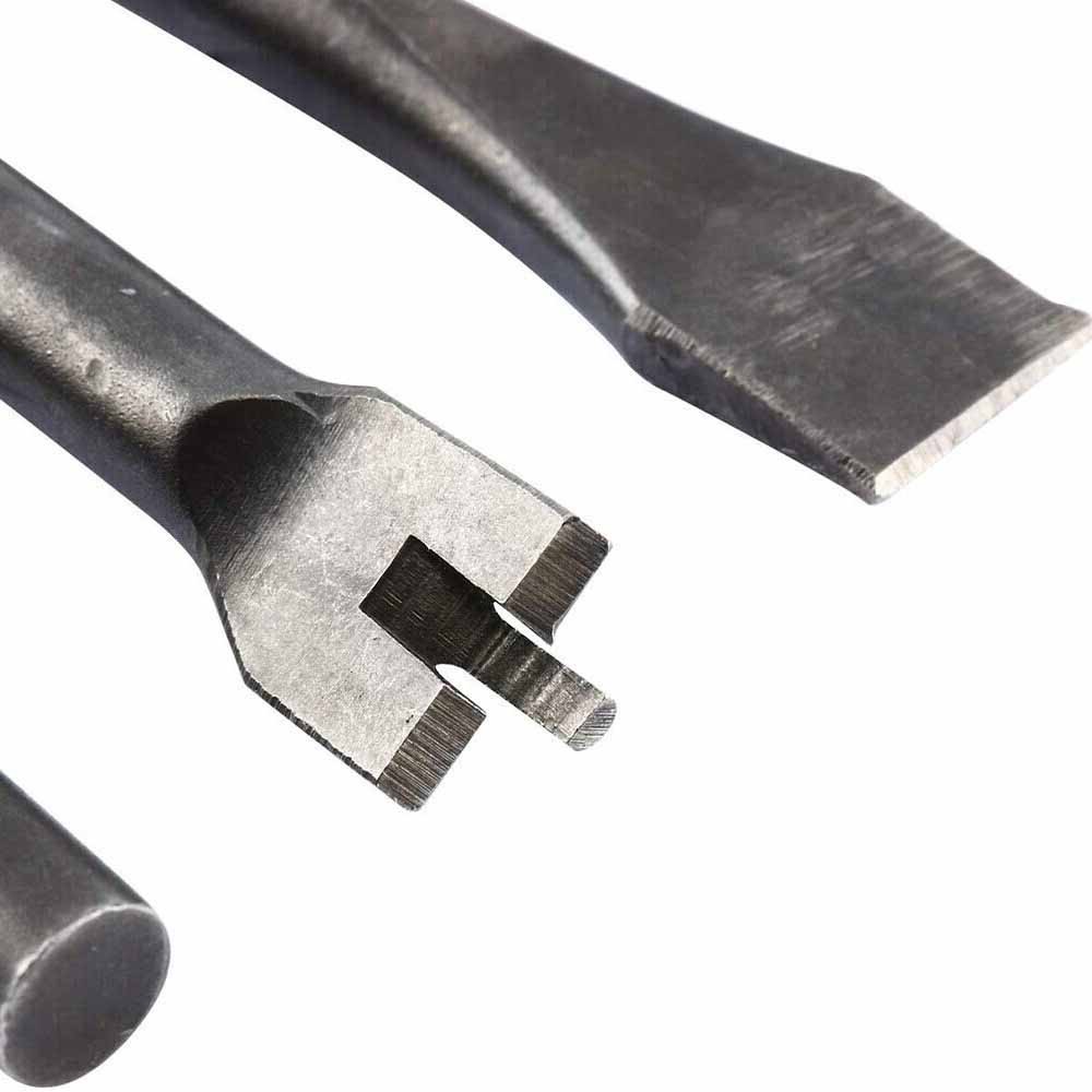 9Pcs Pneumatic Air Hammer Chisel Punch Chipping Bits Tool Set 0.39" Shank USA #E