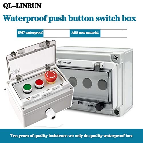 Push Button Box Start Stop Red/green instantaneous emergency stop switch box