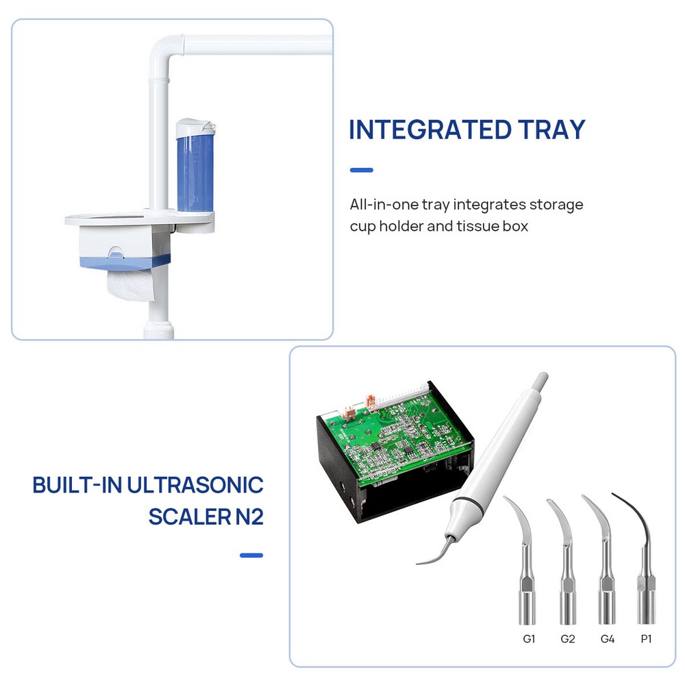 Dental Unit Chair DC Motor Computer Controlled/Delivery Suction Unit Compressor