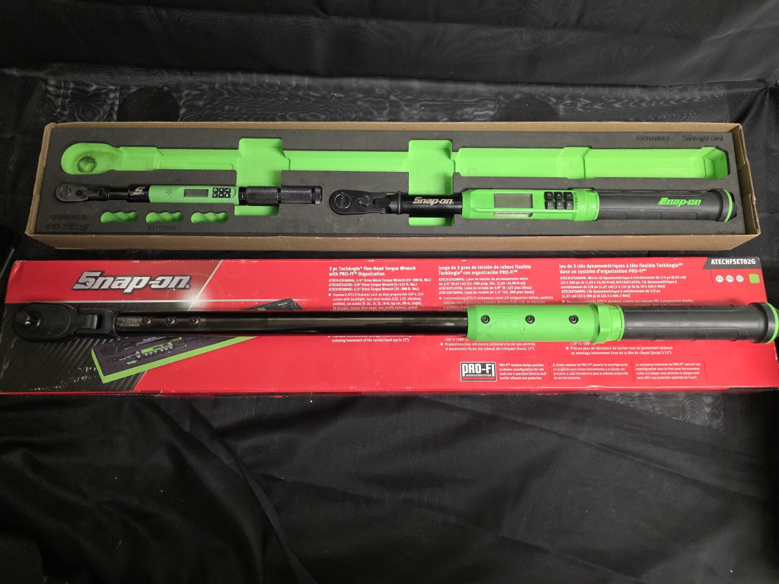 SNAP-ON ATECHFSET02G - TechAngle Flex Head Torque Wrench Set *See Description*