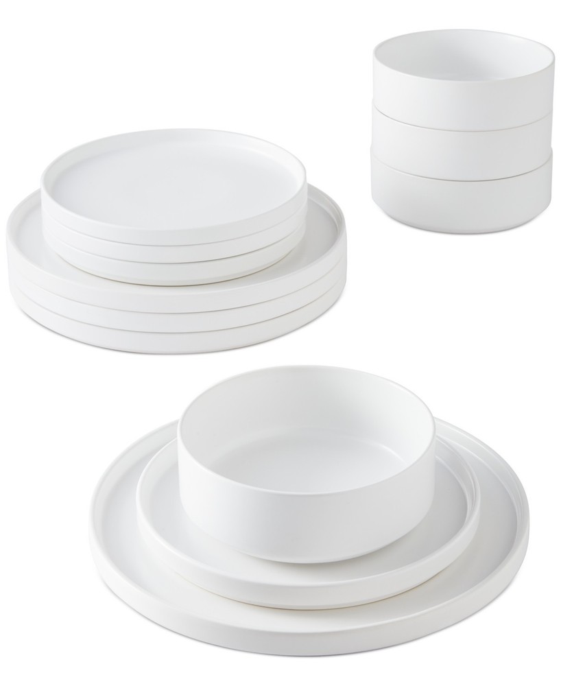 The Cellar Aaden Matte Stackable Dinnerware 12 Piece Service Of 4