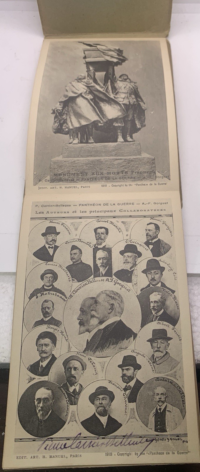 Souvenir Book, Panthéon de la Guerre Cards, 1918 Paris, WW I Images, Set Of 20