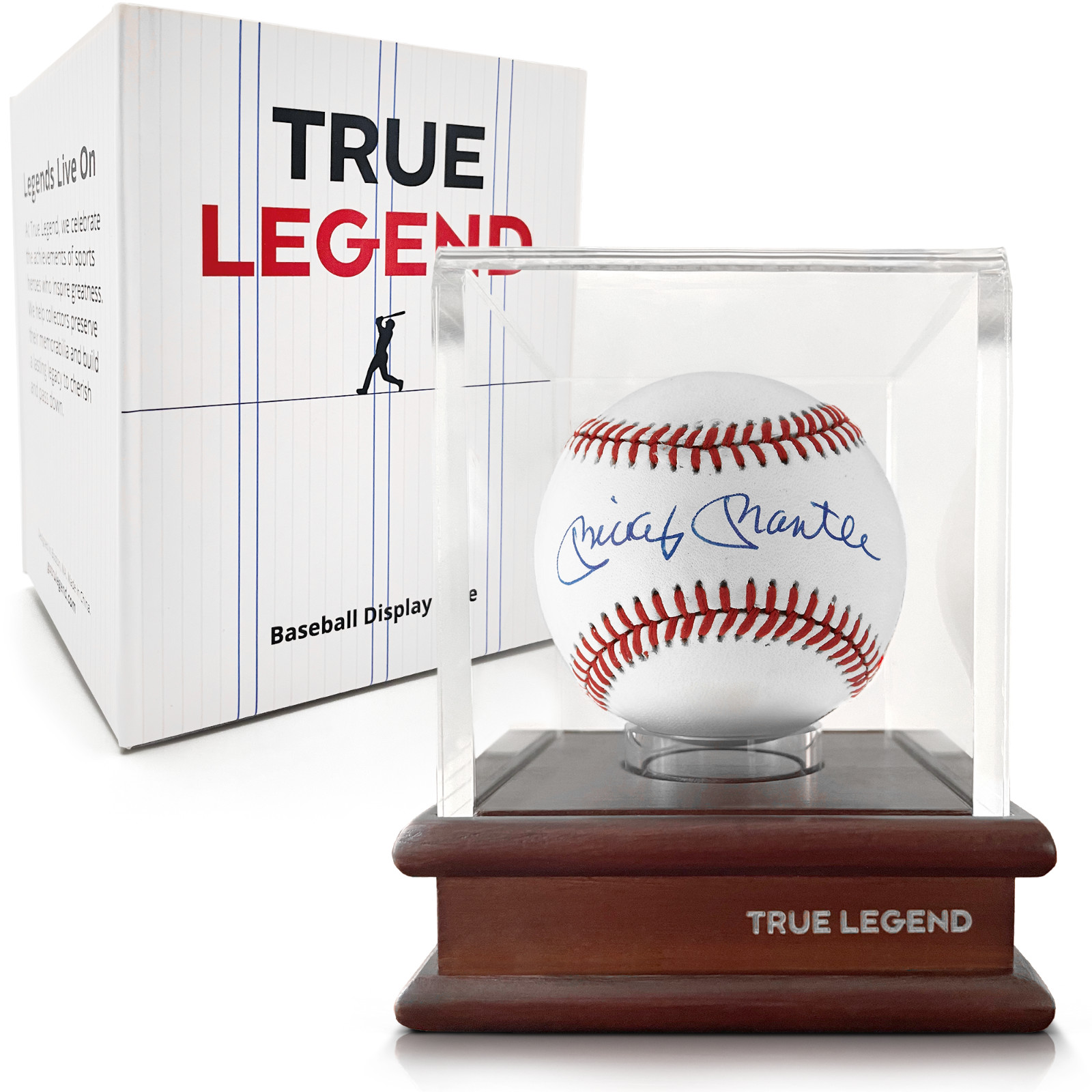 True Legend Baseball Display Case, 95%+ UV Protection, Premium Baseball Holder