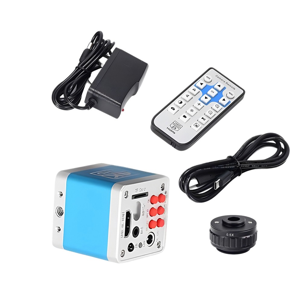 41MP 4K 2160P HD Industrial Video Microscope Camera With C Mount Adapter Lens.