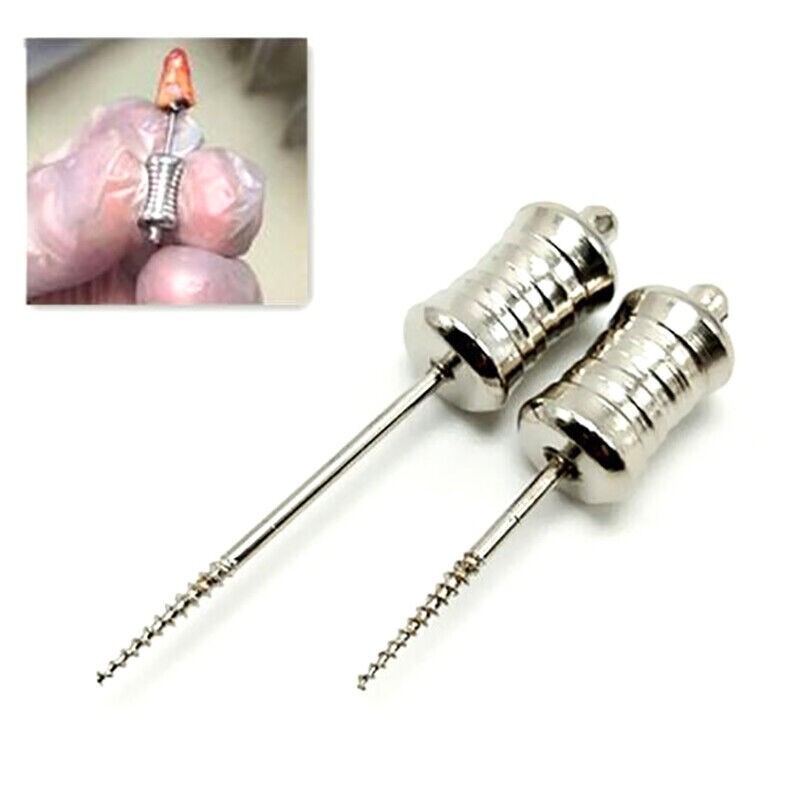 2PCS Dental Manual Broken Root Remnant Extractor Apical Root Fragments Drills