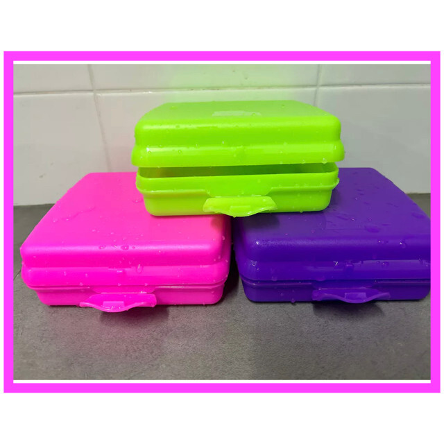 Tupperware Sandwich Keeper Lunch Box (3 pack) Multi Color
