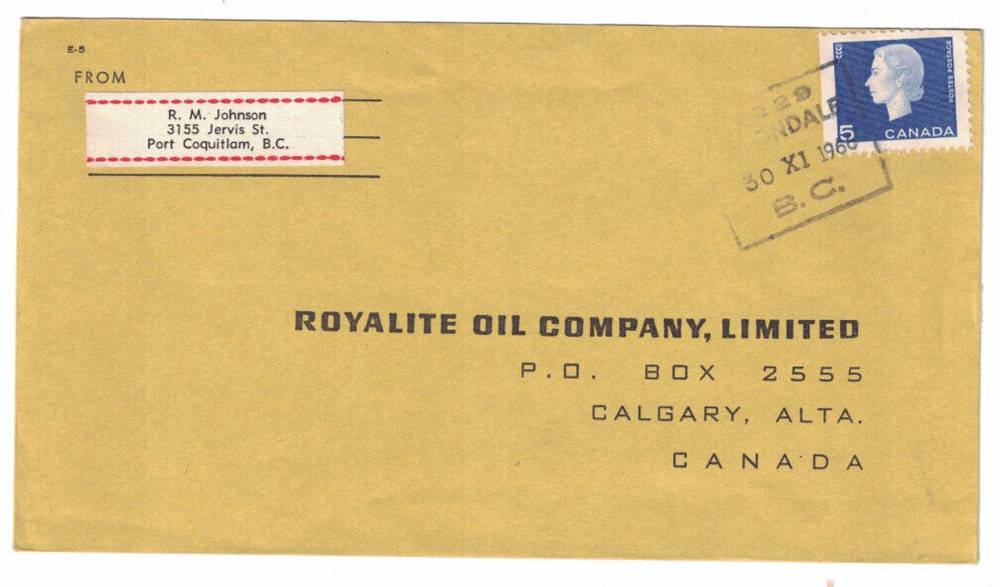 A-2001**Canada 1966 *Port Coquitlam*, British Columbia