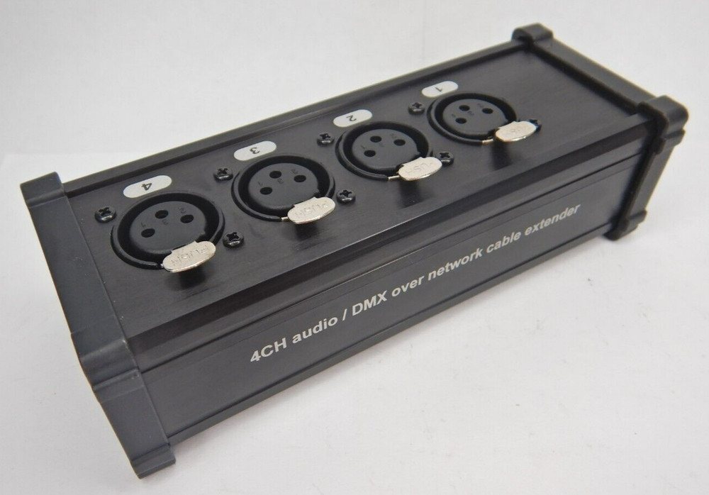 DMX over Network Cable Extender 4CH Audio