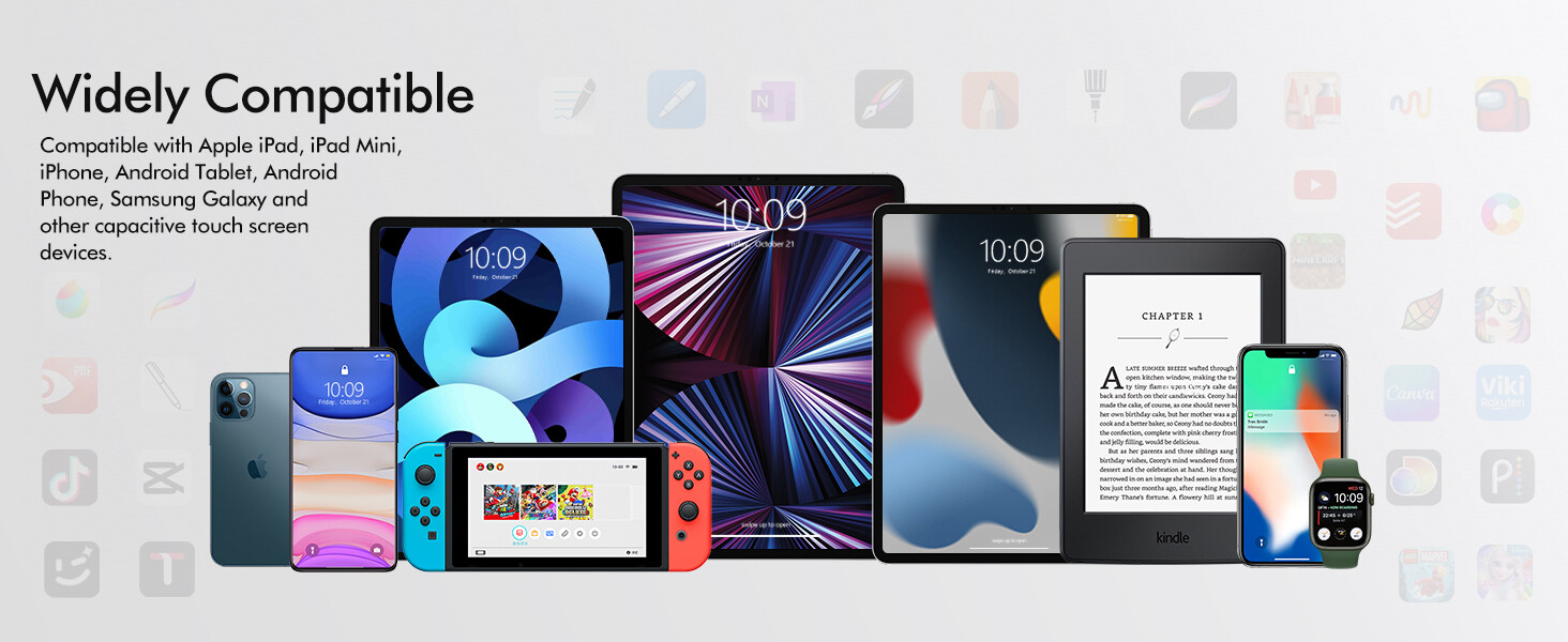 Touch Screen Pen Stylus Drawing Universal For iPhone iPad Samsung Tablet Phone