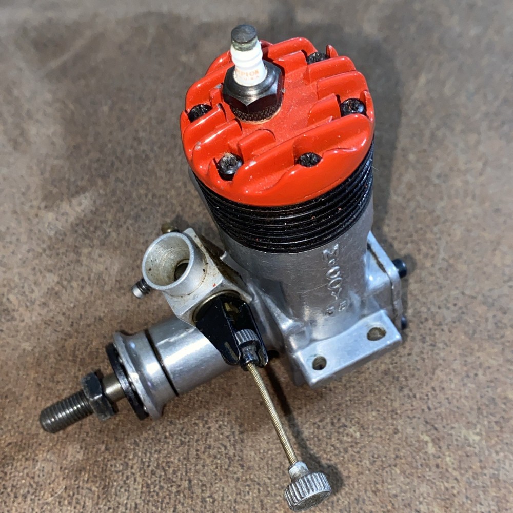 Vintage McCoy 35 Red Head RC Model Airplane Engine Motor Has Compression
