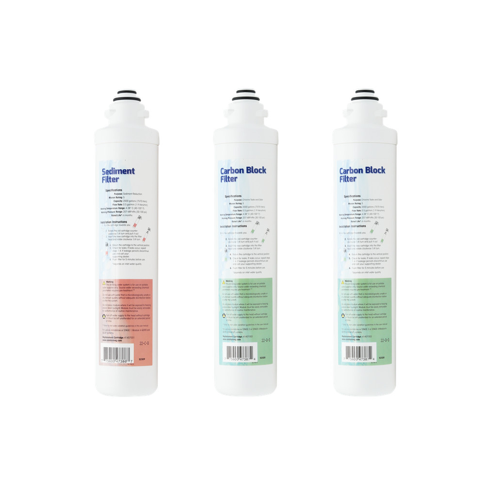 Aqua Flo Platinum QCRO RO Filter Replacement Kit (Membrane Sold Separately)