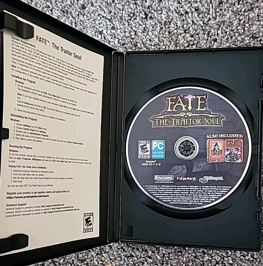 Fate: The Traitor Soul (PC, 2009) CIB