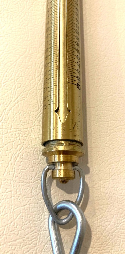 Chatillon IN-50 Brass Linear scale, 50lb x 8oz.