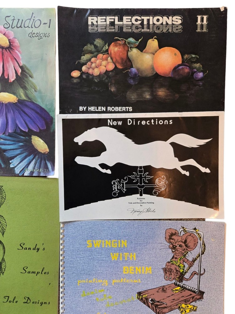 Decorative Painting / Tole Patterns Books Lot - 5 Pattern Books