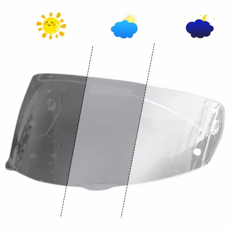 Photochromic Visor Lens Fit For HJC i90 HJ33 Motorcycle Helmet Faceshield