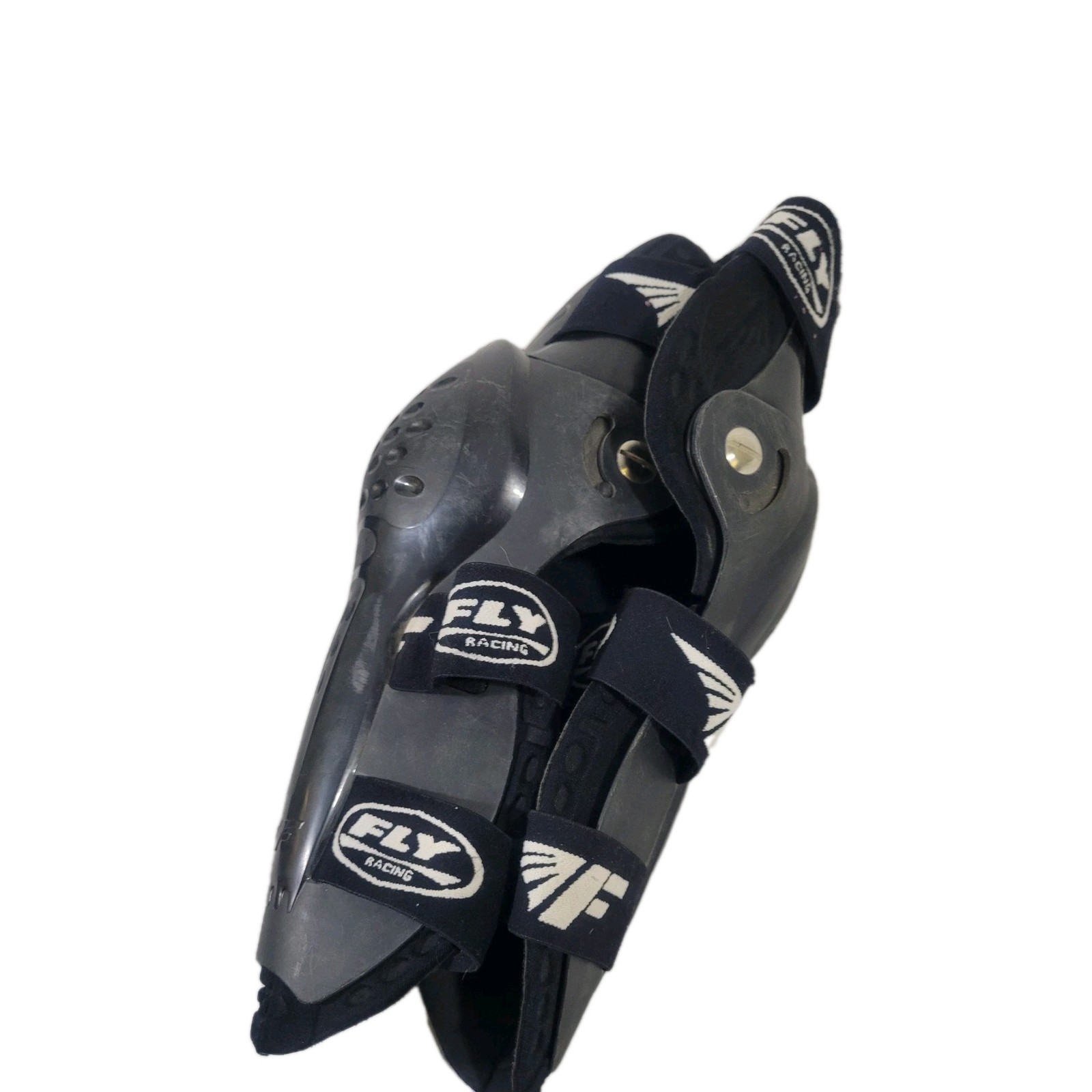 Fox racing race knee shin guards MX Moto ATV Black Size Adult